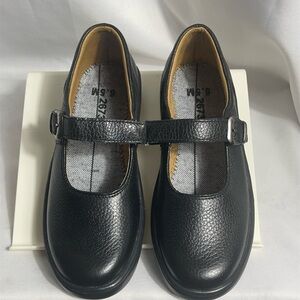 Dr. Comfort Merry Jane Women’s Size 6.5 M Black Pebbled Leather Brand New